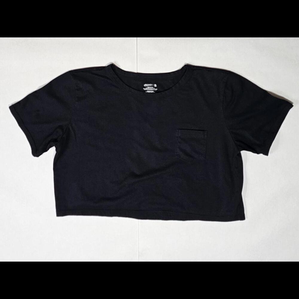 Jockey Women's Crop Top T-Shirt Black XL